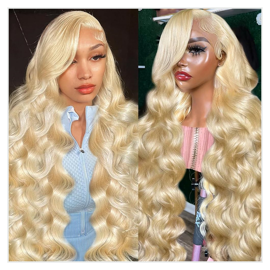 613 Blonde Body Wave Lace Front Wig - 613 Biondo miele 13x4 Parrucca anteriore