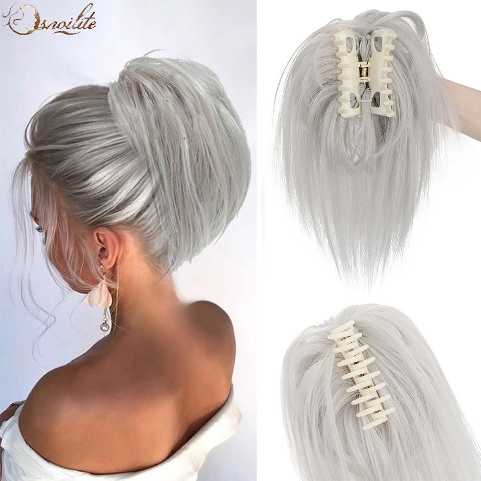 Snoilite Sintetico Artiglio Dr - Claw Clip Messy Bun Hair Piece recensione e prezzo