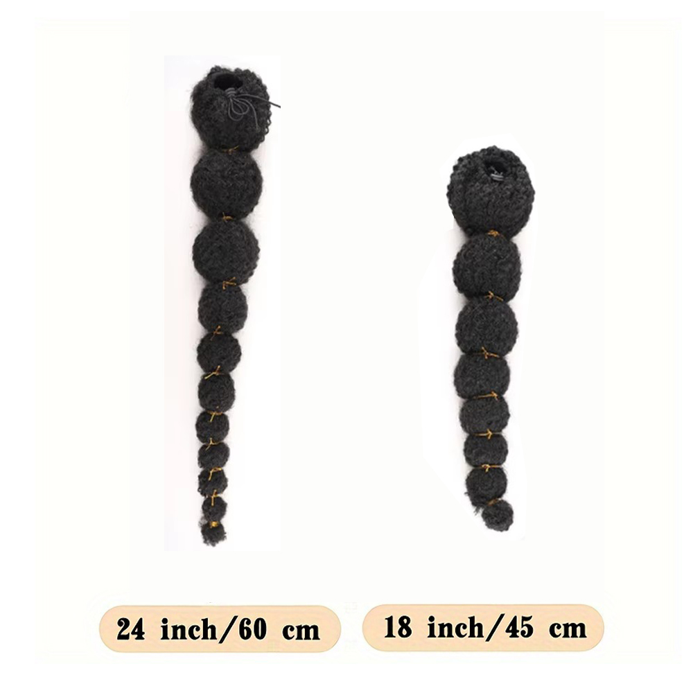 Estensione a Coda di Cavallo A - Drawstring Afro Curly Puff Ponytail recensione e prezzo