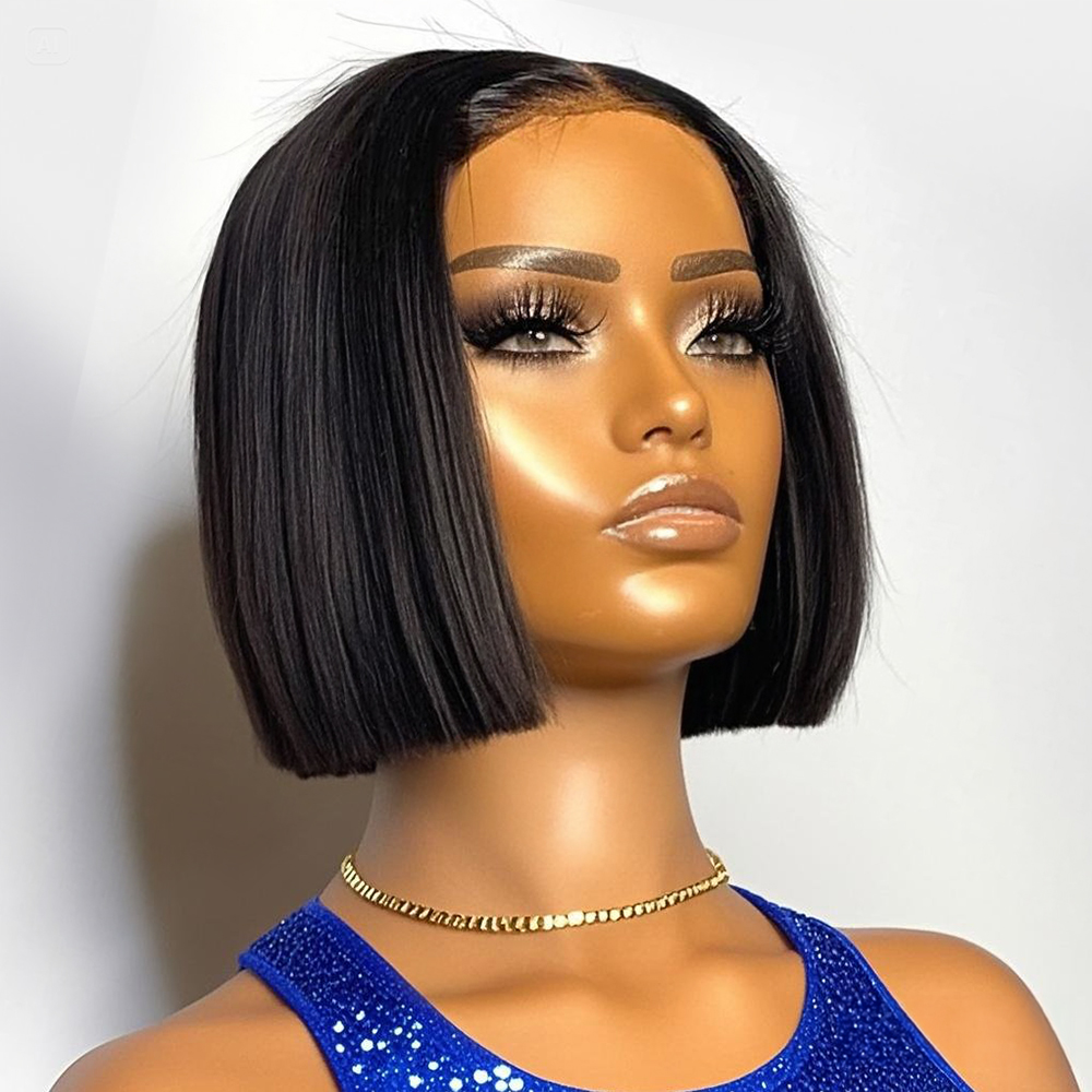 Parrucca Bob Corta Liscia con  - Glueless Wear And Go Human Hair Wig recensione e prezzo