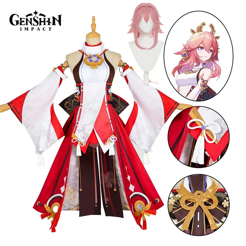 Costume Cosplay Yae Miko, Abit - Synthetic Wigs recensione e prezzo